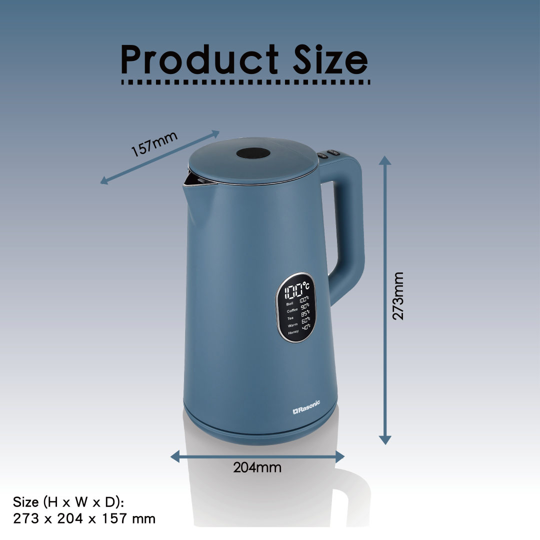 Cordless Temperature Control Kettle - RK-YKK15