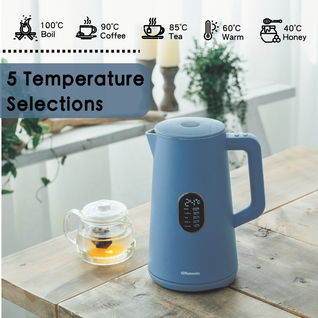 Cordless Temperature Control Kettle - RK-YKK15