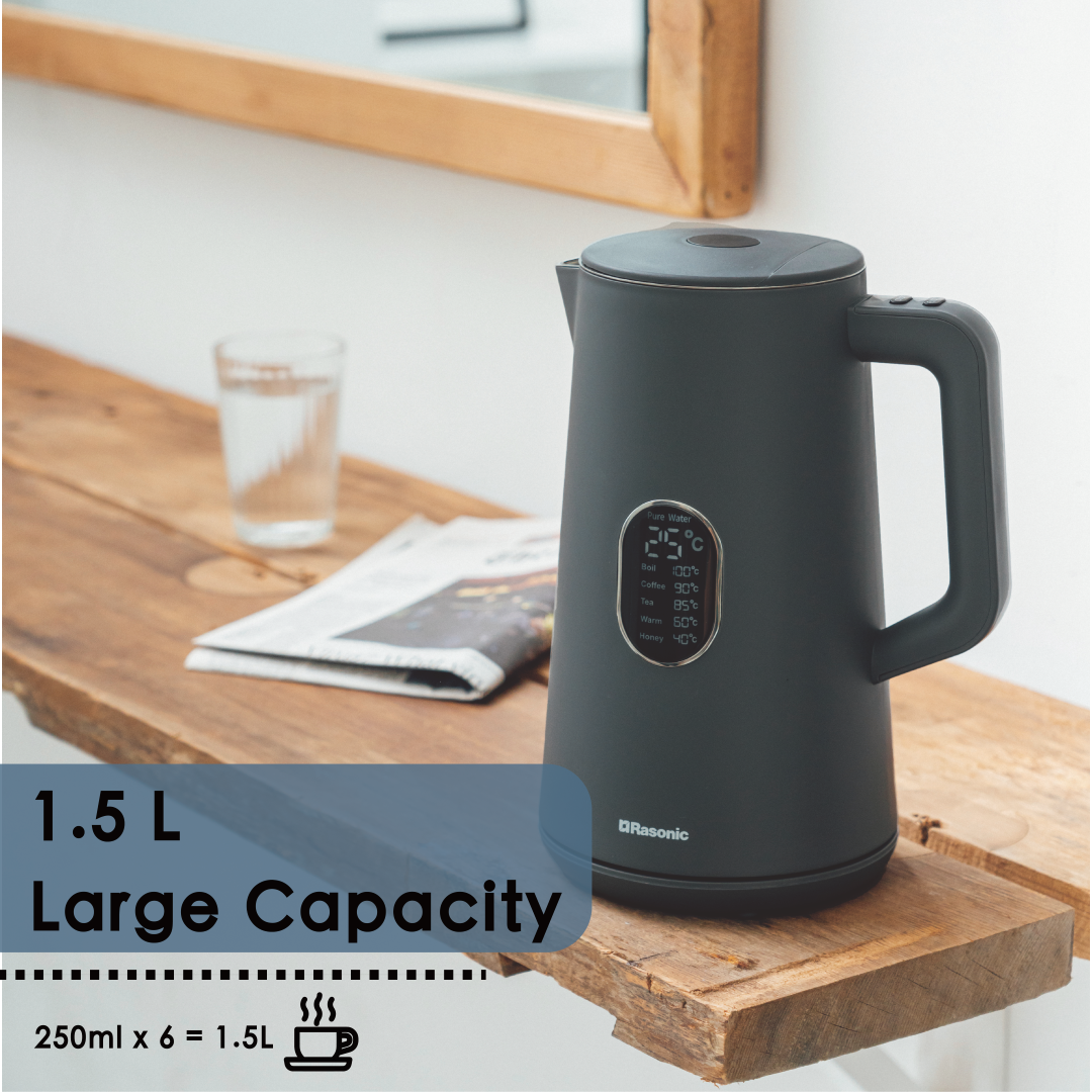 Cordless Temperature Control Kettle - RK-YKK15