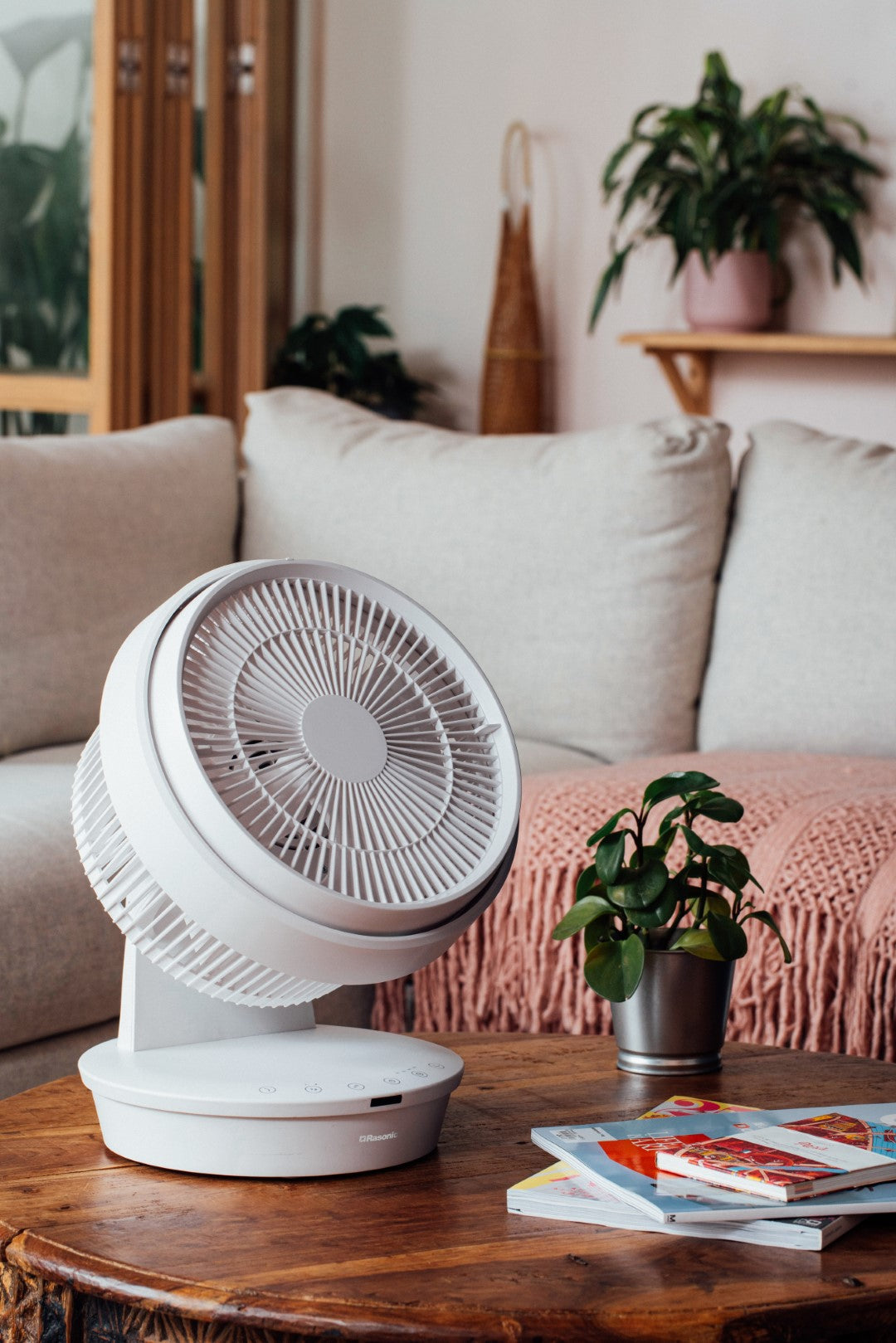DC Circulation Fan (Around 9"/22.7cm/White Color) - RCF-9KW
