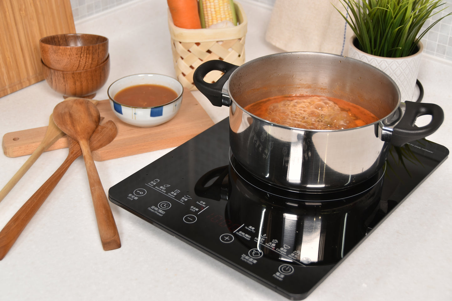 Compact Induction Cooker (13A/Touch Panel/Simple Control) - RIC-GS21E(UKNP)