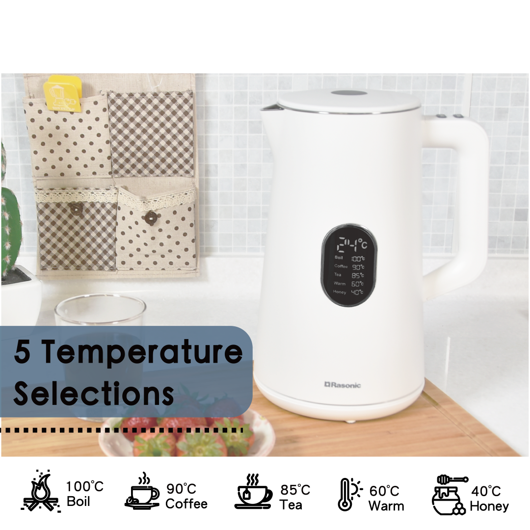 Cordless Temperature Control Kettle - RK-YKK15