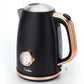 Capofaro Black and Rose Gold  Electric Kettle (UK Plug) (CK-DL5402B/UK)