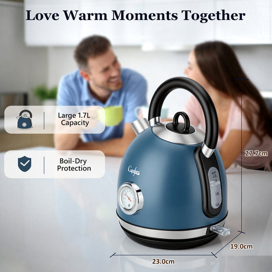 Capofaro Navy Blue  Electric Kettle (UK Plug) (CK-DL5501NBL/UK)