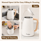 Capofaro Retro Electric Kettle (UK Plug) (CK-DL1413CRM/UK)