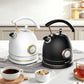 Rasonic Classic Retro Electric Kettle (US Plug) (Matt Finish Black and Rose Gold)
